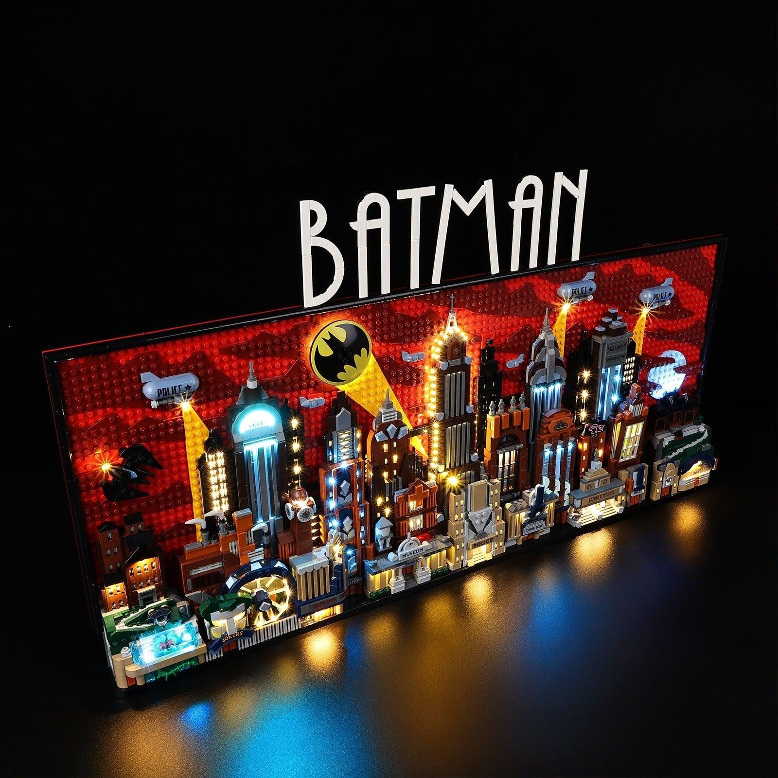 Batman: The Animated Series Gotham City 76271 LED Light Kit – Building Block Lighting | Power Brickz™