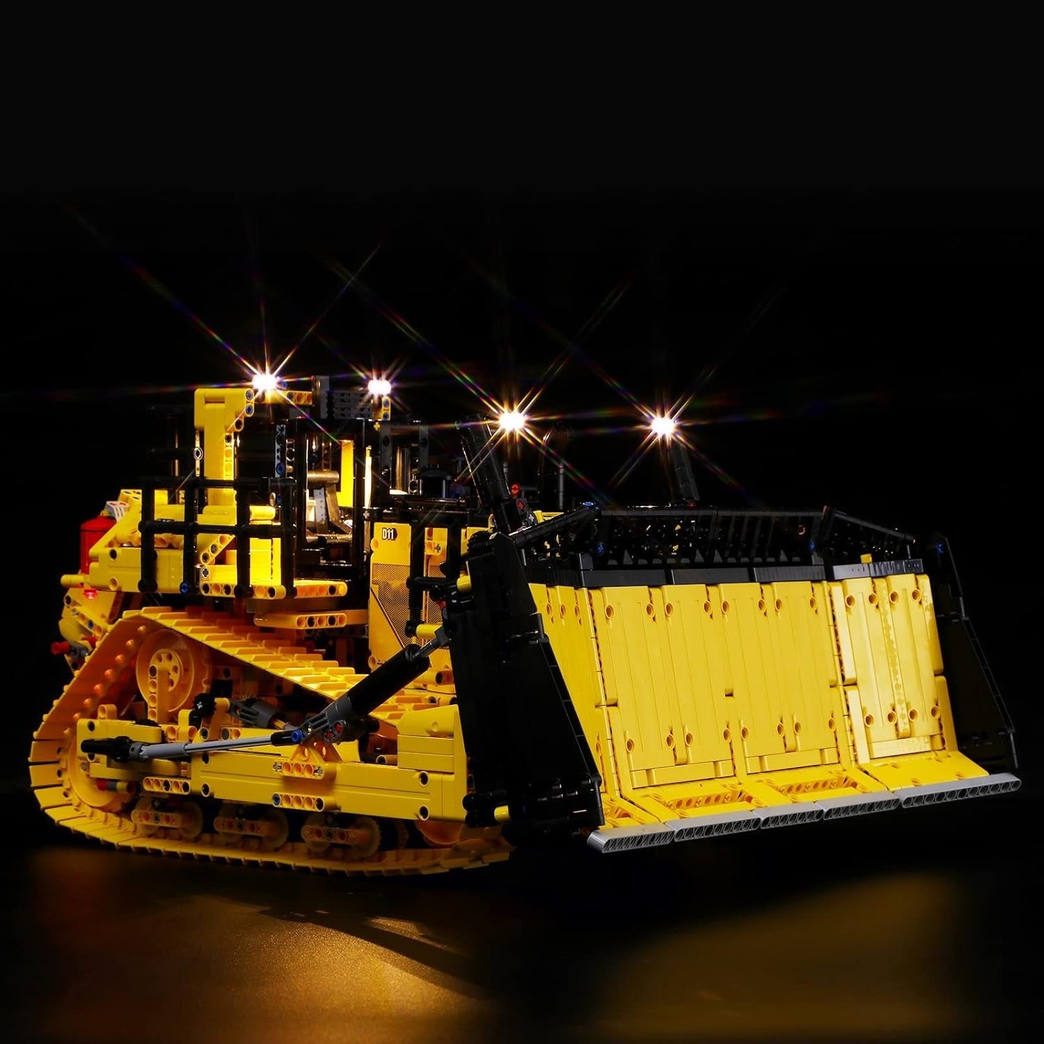 Cat D11 Bulldozer 42131 LED Light Kit – Building Block Lighting | Power Brickz™
