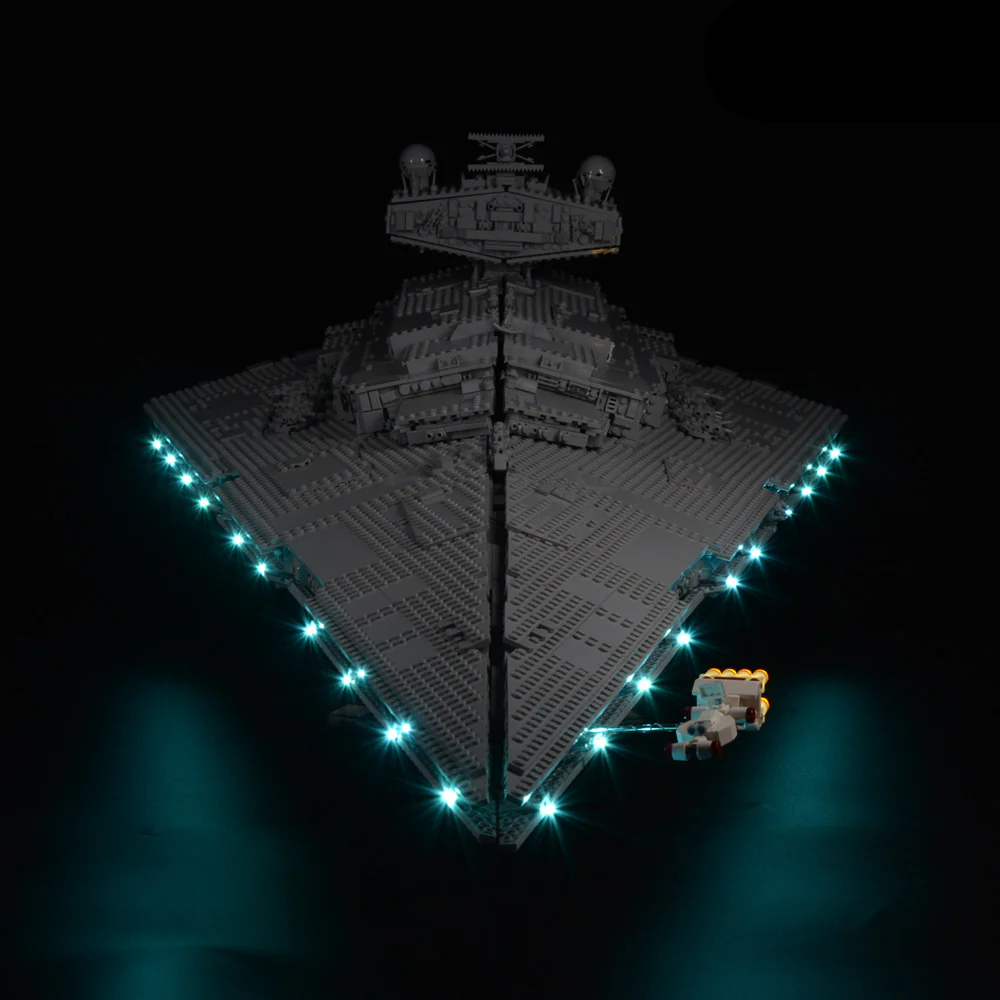 Imperial Star Destroyer 75252 LED Light Kit – Building Block Lighting | Power Brickz™