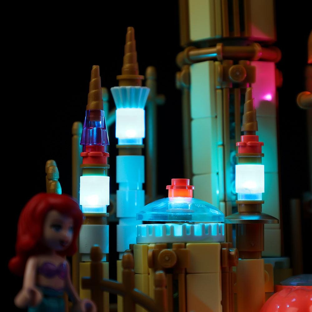 Mini Disney Ariel's Castle 40708 LED Light Kit – Building Block Lighting | Power Brickz™