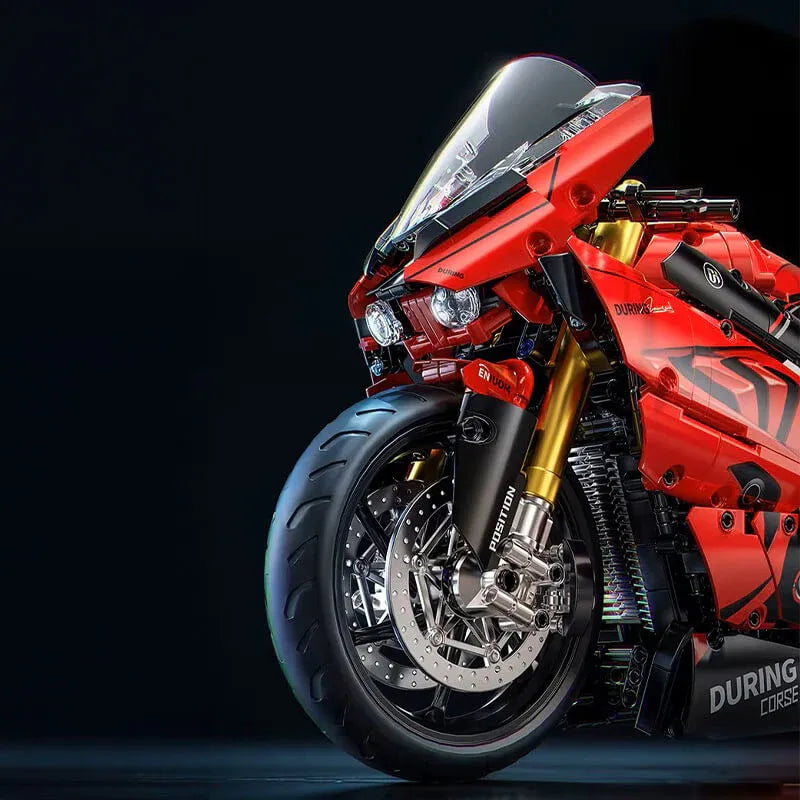 Italian V4 Racing Bike - Building Blocks Set | Power Brickz