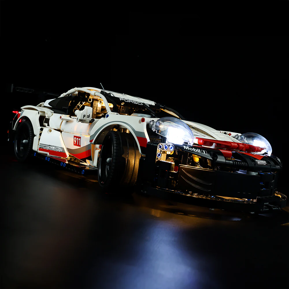 Porsche 911 RSR 42096 LED Light Kit – Building Block Lighting | Power Brickz™