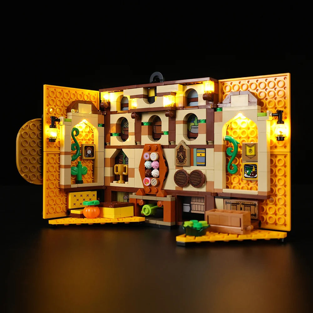 Hufflepuff House Banner 76412 LED Light Kit – Building Block Lighting | Power Brickz™