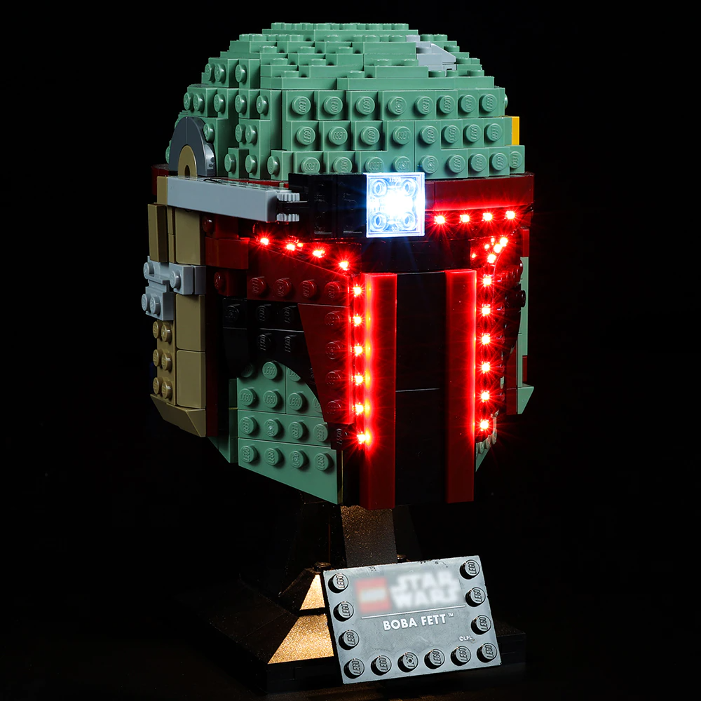 Boba Fett Helmet 75277 LED Light Kit – Building Block Lighting | Power Brickz™