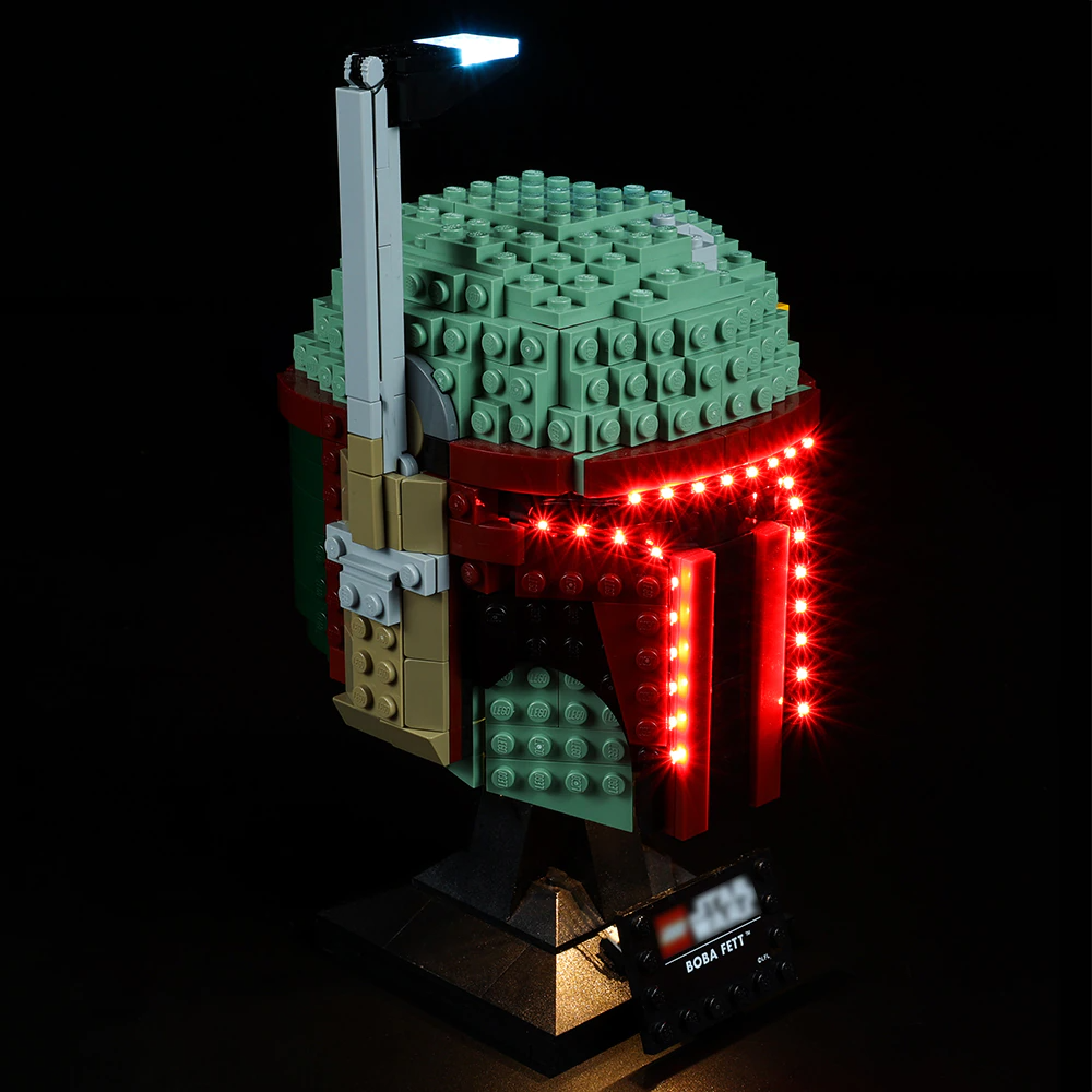 Boba Fett Helmet 75277 LED Light Kit – Building Block Lighting | Power Brickz™