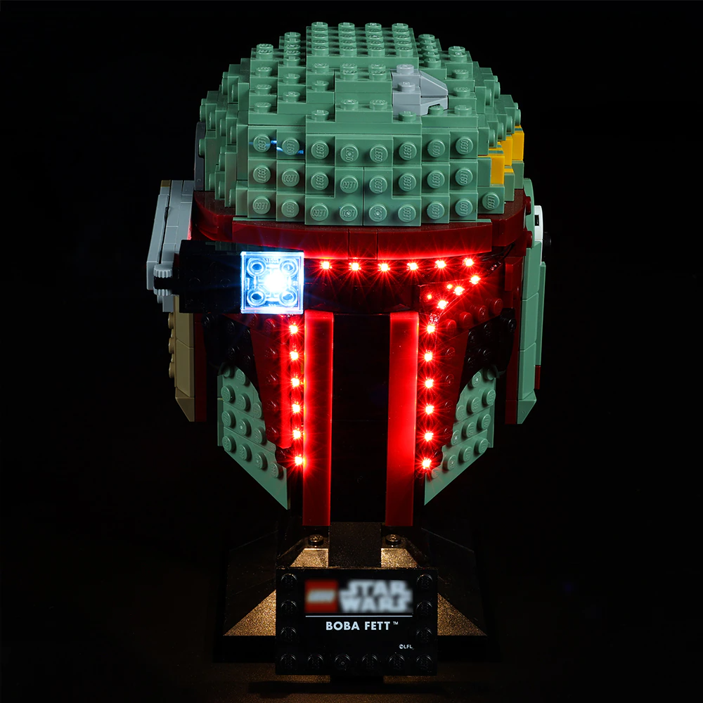 Boba Fett Helmet 75277 LED Light Kit – Building Block Lighting | Power Brickz™