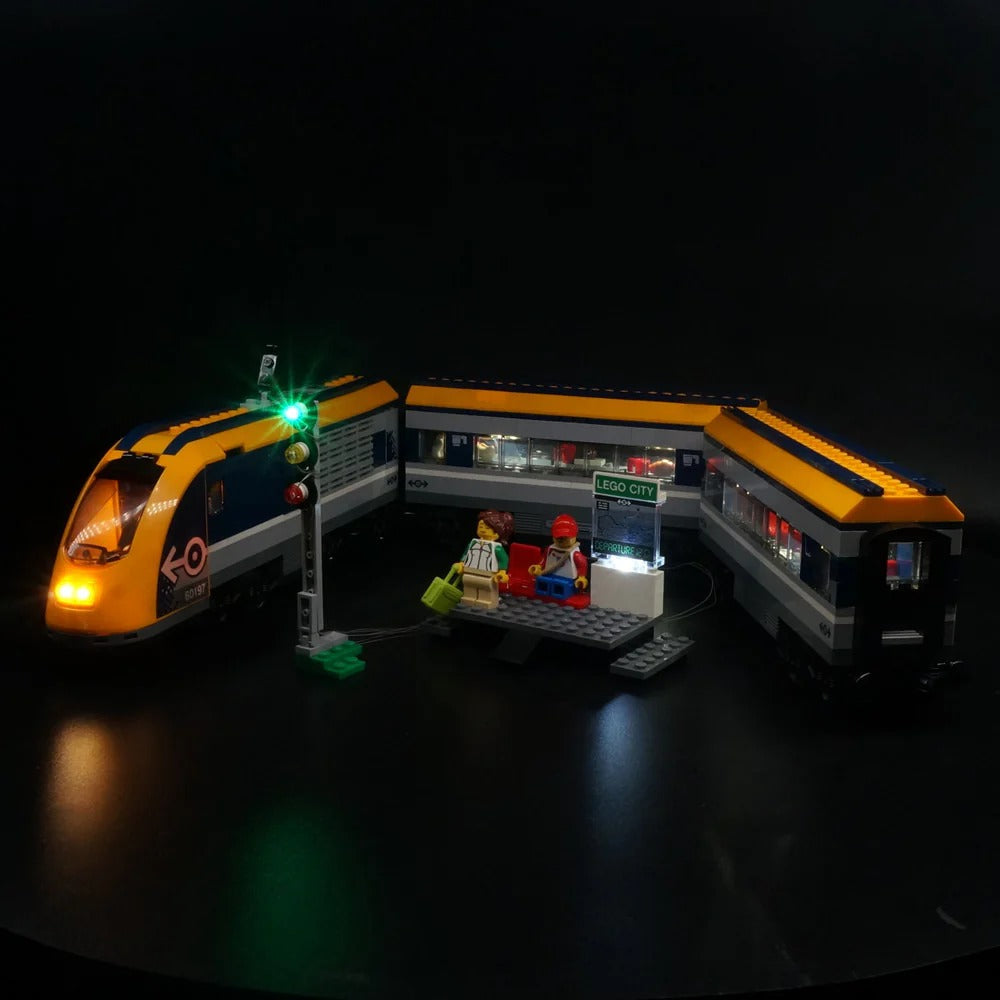 Passenger Train 60197 LED Light Kit – Building Block Lighting | Power Brickz™