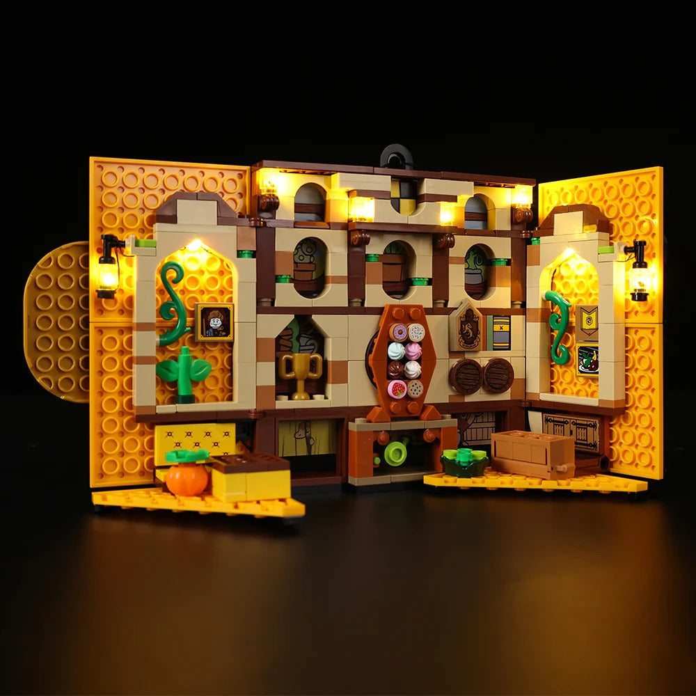 Hufflepuff House Banner 76412 LED Light Kit – Building Block Lighting | Power Brickz™