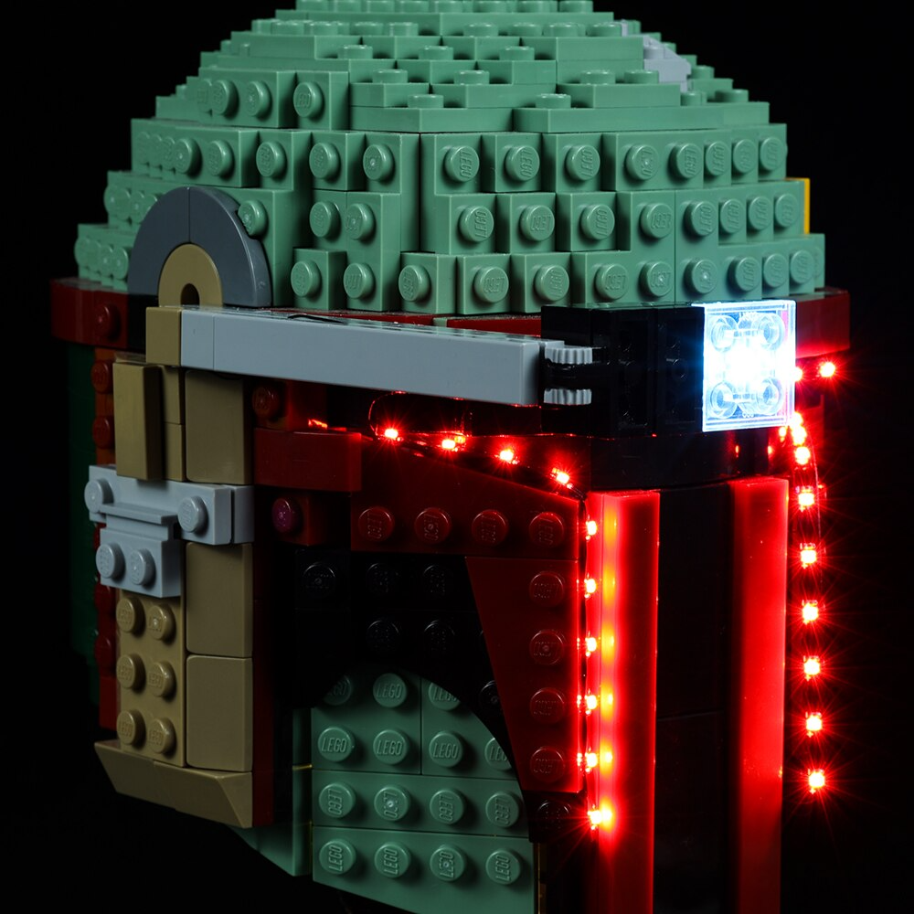 Boba Fett Helmet 75277 LED Light Kit – Building Block Lighting | Power Brickz™