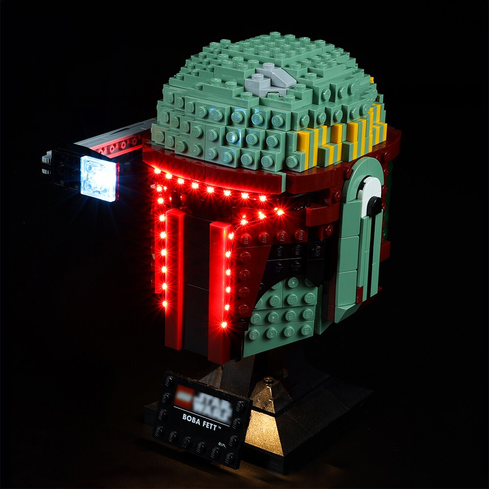Boba Fett Helmet 75277 LED Light Kit – Building Block Lighting | Power Brickz™