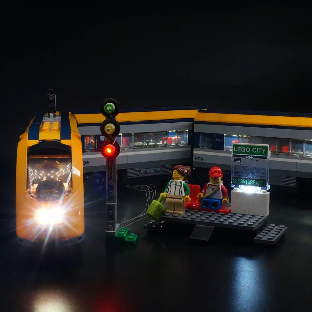 Passenger Train 60197 LED Light Kit – Building Block Lighting | Power Brickz™