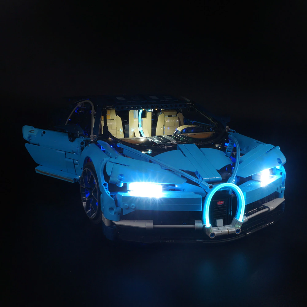 Bugatti Chiron 42083 LED Light Kit – Building Block Lighting | Power Brickz™