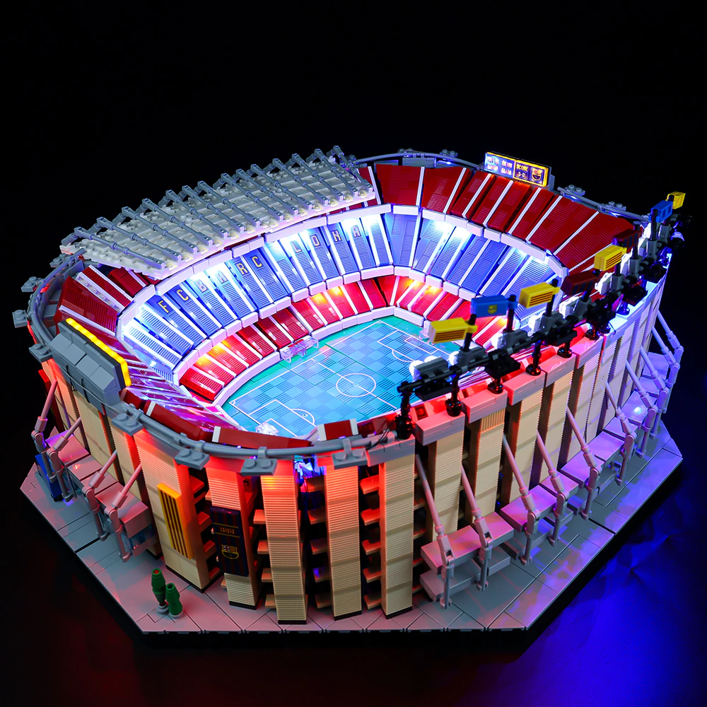 Camp Nou FC Barcelona 10284 LED Light Kit – Building Block Lighting | Power Brickz™