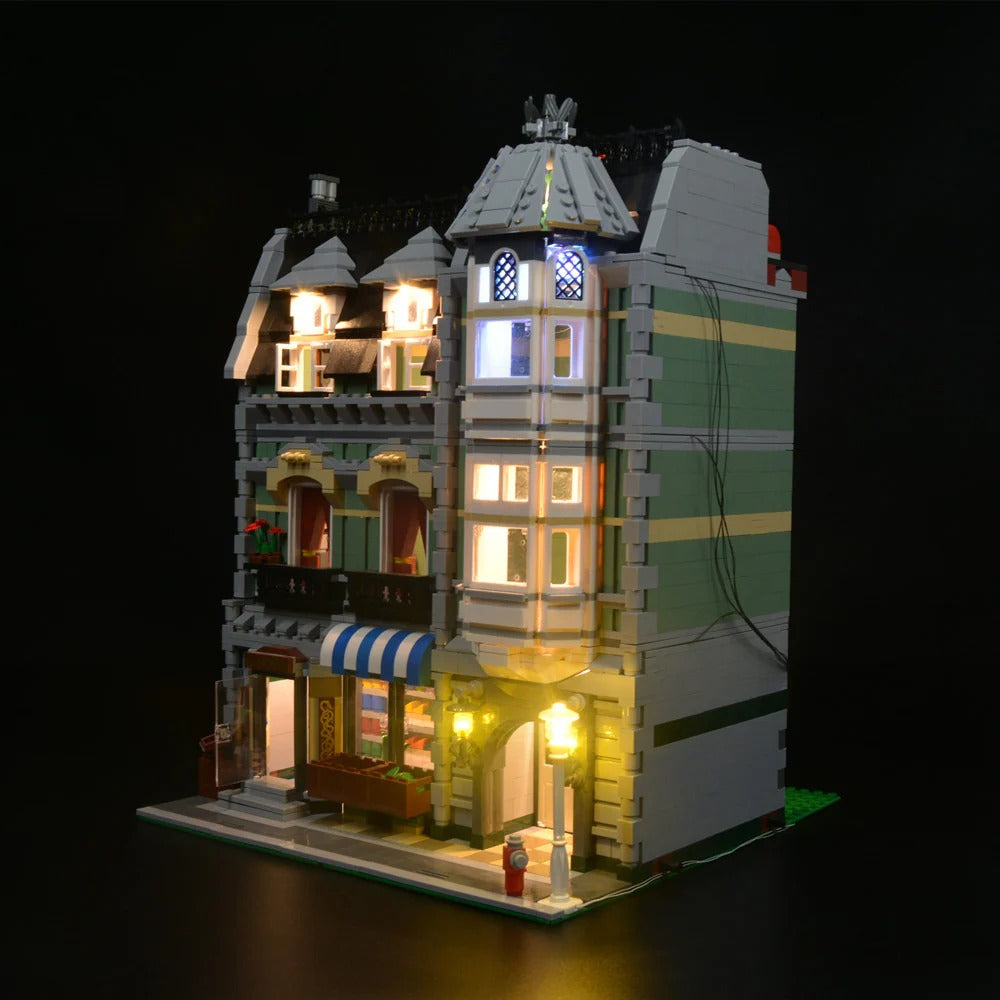 Green Grocer 10185 LED Light Kit – Building Block Lighting | Power Brickz™