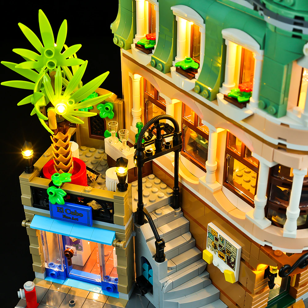 Boutique Hotel 10297 LED Light Kit – Building Block Lighting | Power Brickz™