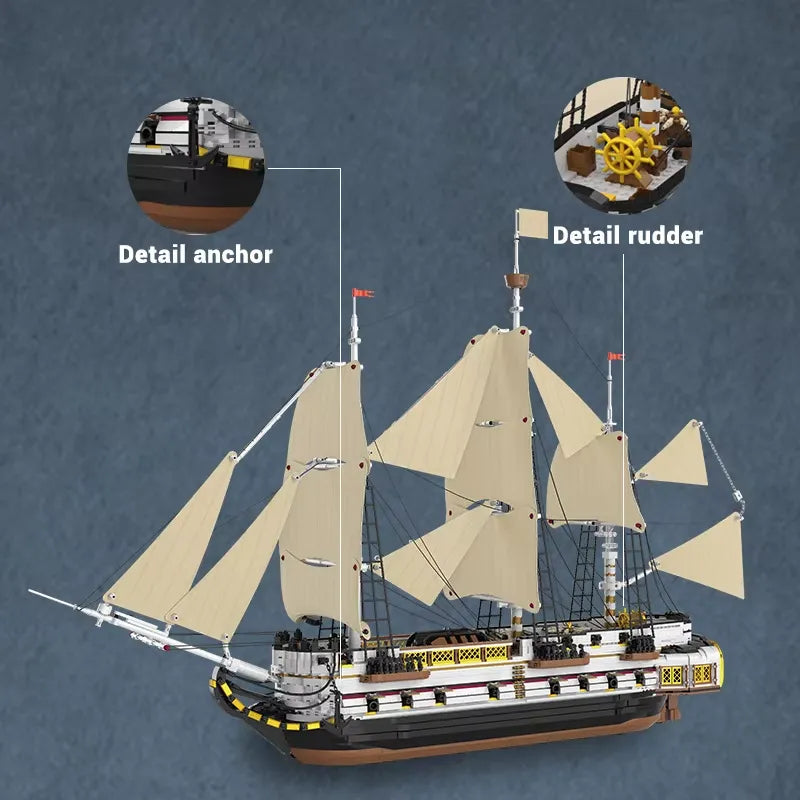Endeavor Sailing Ship | 3555 Pcs