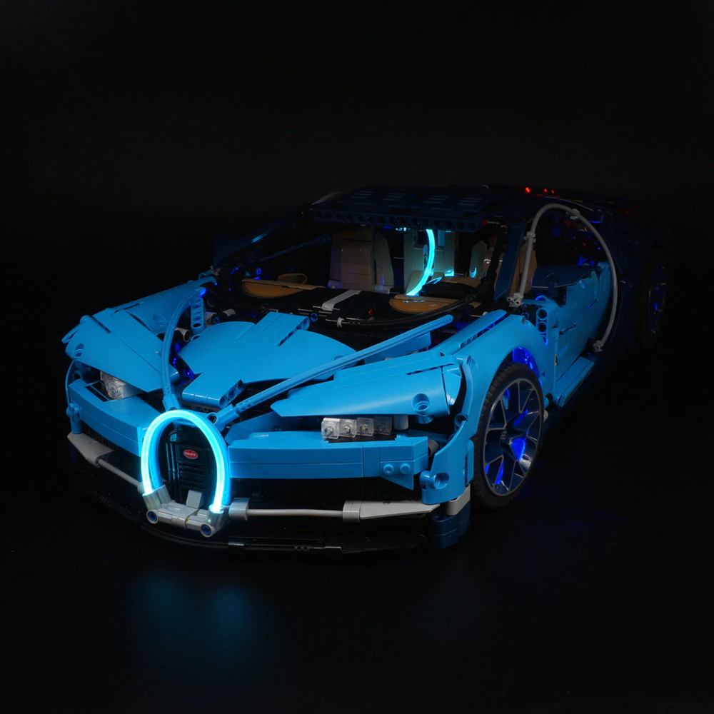 Bugatti Chiron 42083 LED Light Kit – Building Block Lighting | Power Brickz™