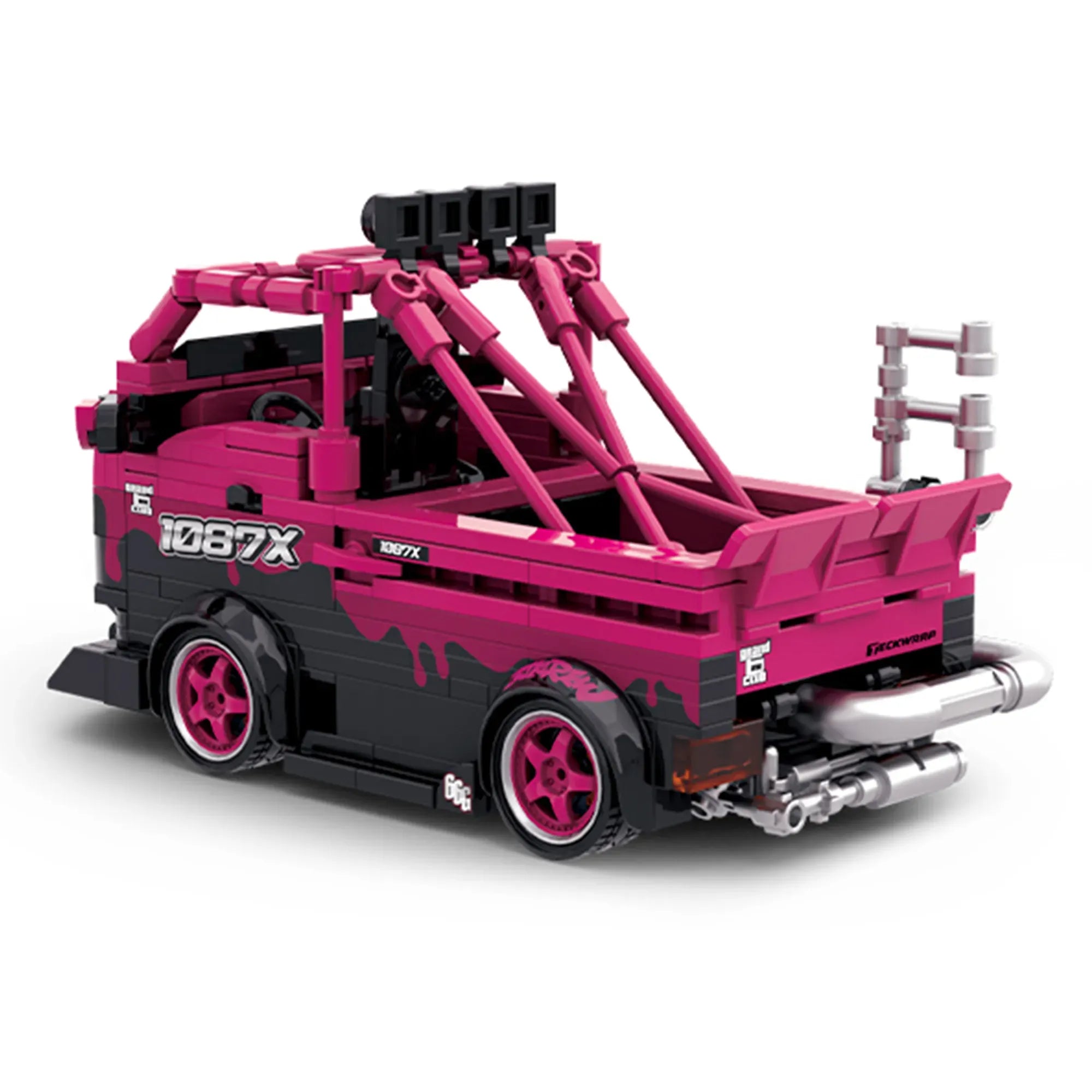 1087x Drift Kei Truck – brick-built display model made from building blocks