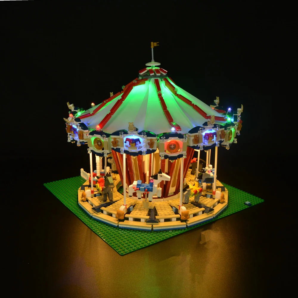 Grand Carousel 10196 LED Light Kit – Building Block Lighting | Power Brickz™