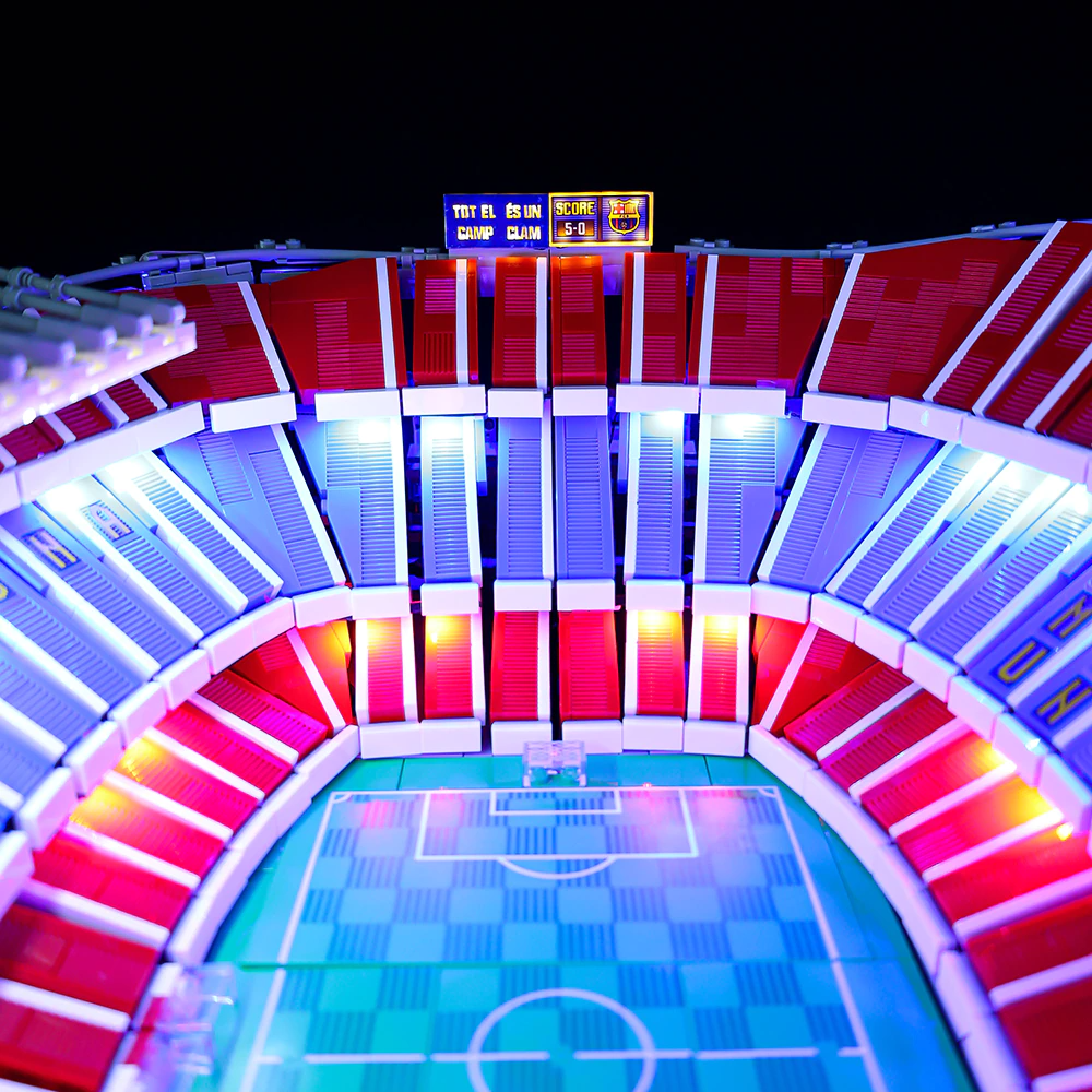 Camp Nou FC Barcelona 10284 LED Light Kit – Building Block Lighting | Power Brickz™