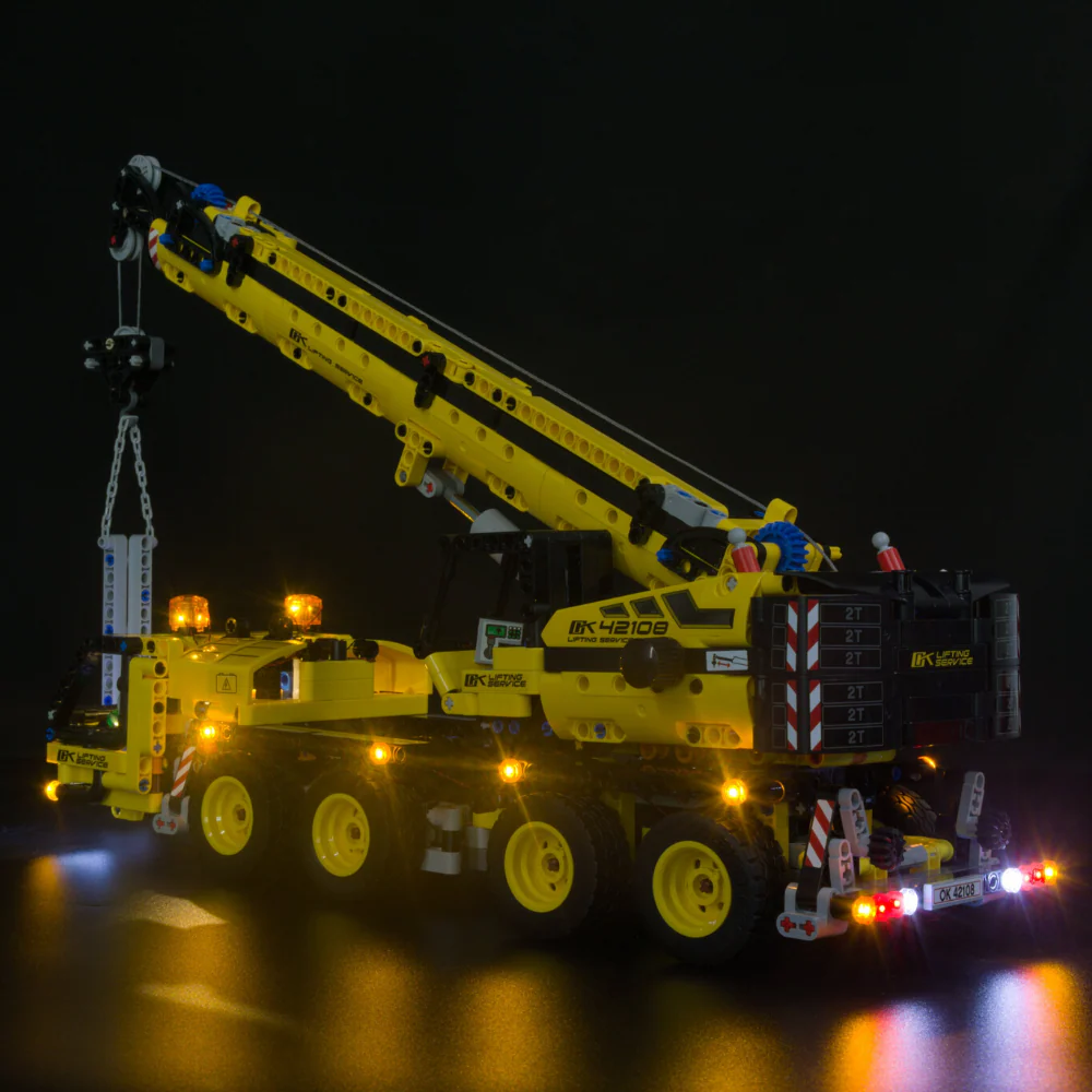 Mobile Crane 42108 LED Light Kit – Building Block Lighting | Power Brickz™