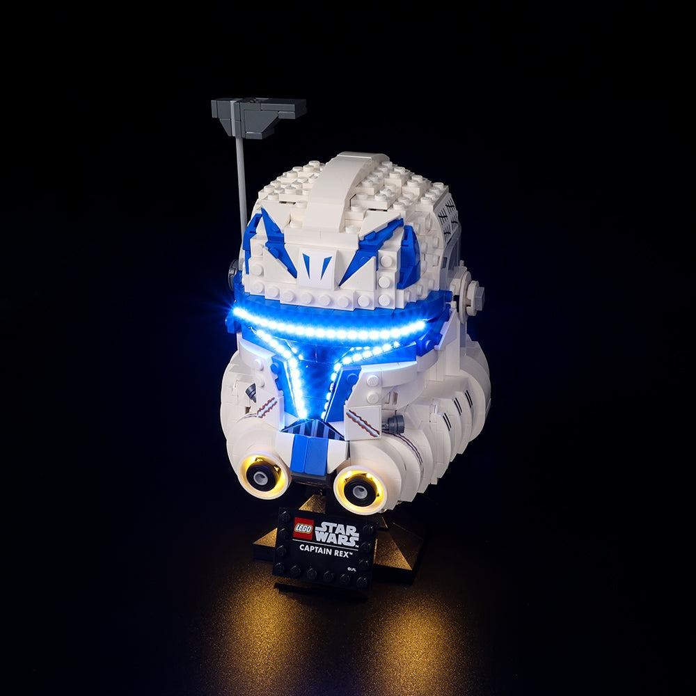 Captain Rex Helmet 75349 LED Light Kit – Building Block Lighting | Power Brickz™