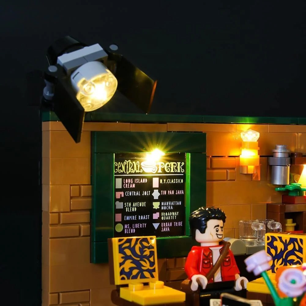 Central Perk 21319 LED Light Kit – Building Block Lighting | Power Brickz™