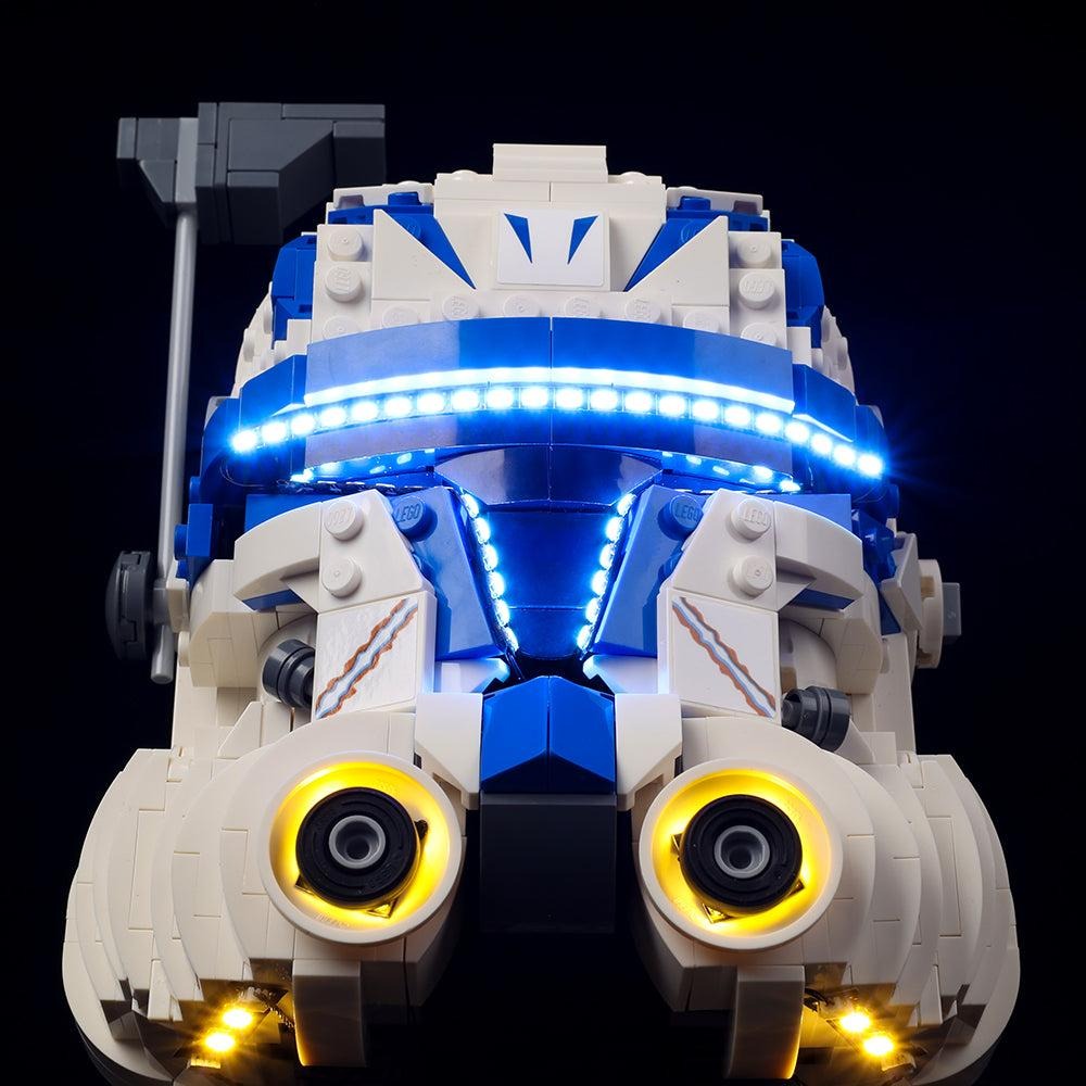 Captain Rex Helmet 75349 LED Light Kit – Building Block Lighting | Power Brickz™