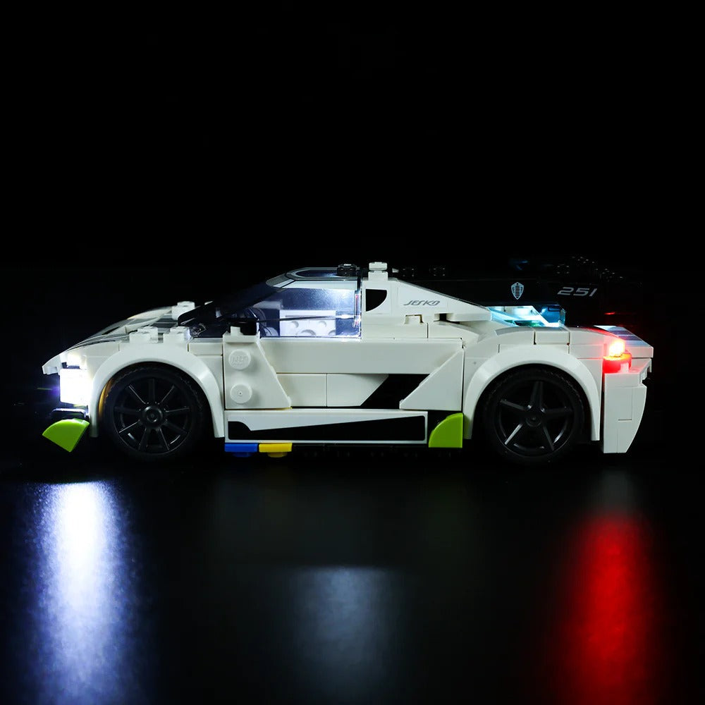 Koenigsegg Jesko 76900 LED Light Kit – Building Block Lighting | Power Brickz™