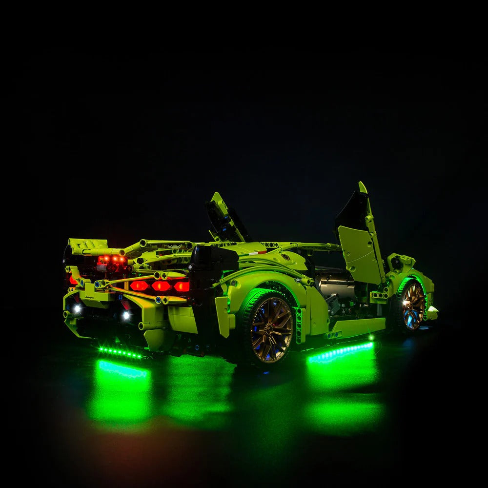 Lamborghini Sián FKP 37 42115 LED Light Kit – Building Block Lighting | Power Brickz™