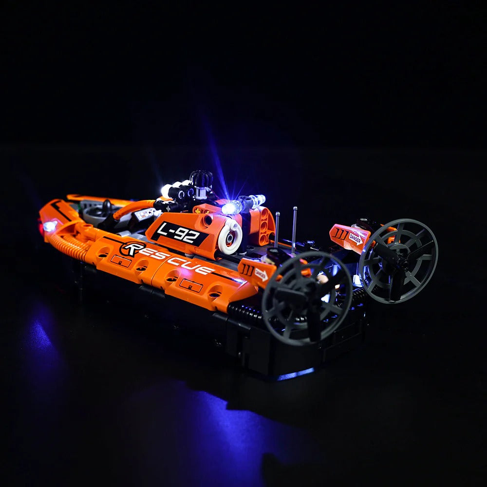 Rescue Hovercraft 42120 LED Light Kit – Building Block Lighting | Power Brickz™
