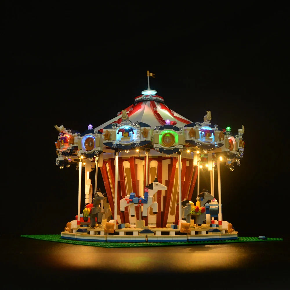 Grand Carousel 10196 LED Light Kit – Building Block Lighting | Power Brickz™