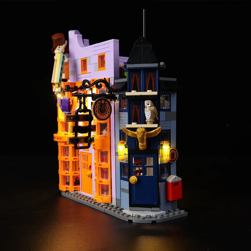 Diagon Alley: Weasleys' Wizard Wheezes 76422 LED Light Kit – Building Block Lighting | Power Brickz™