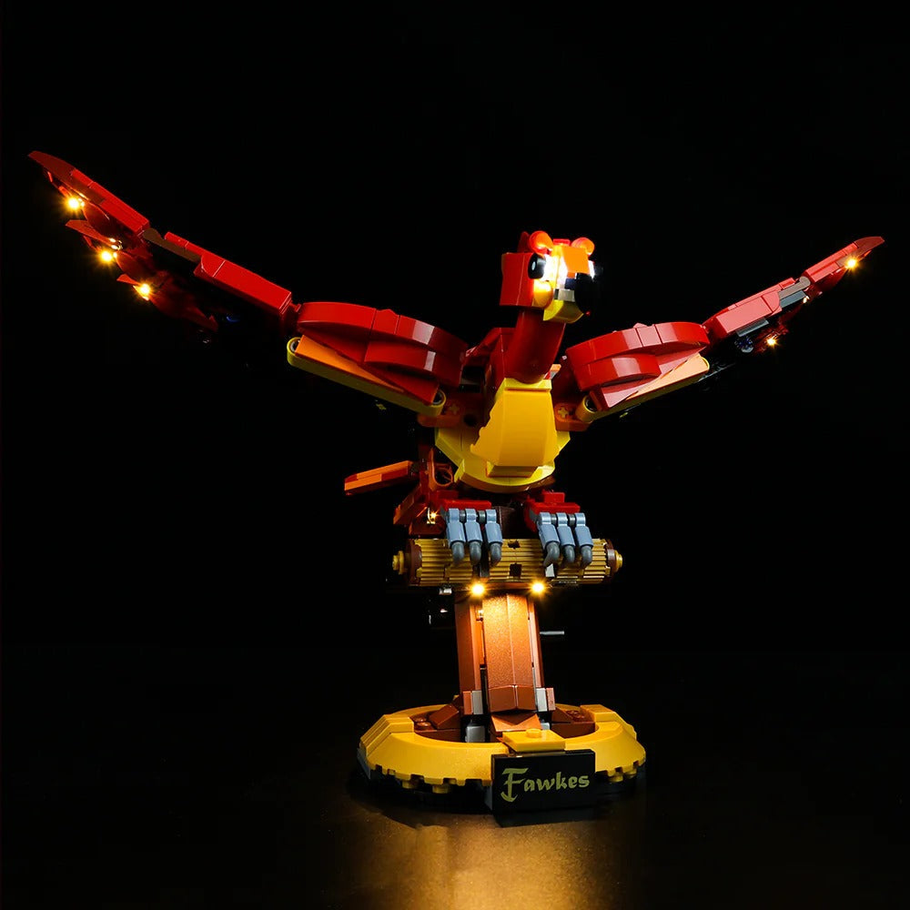 Fawkes, Dumbledore's Phoenix 76394 LED Light Kit – Building Block Lighting | Power Brickz™