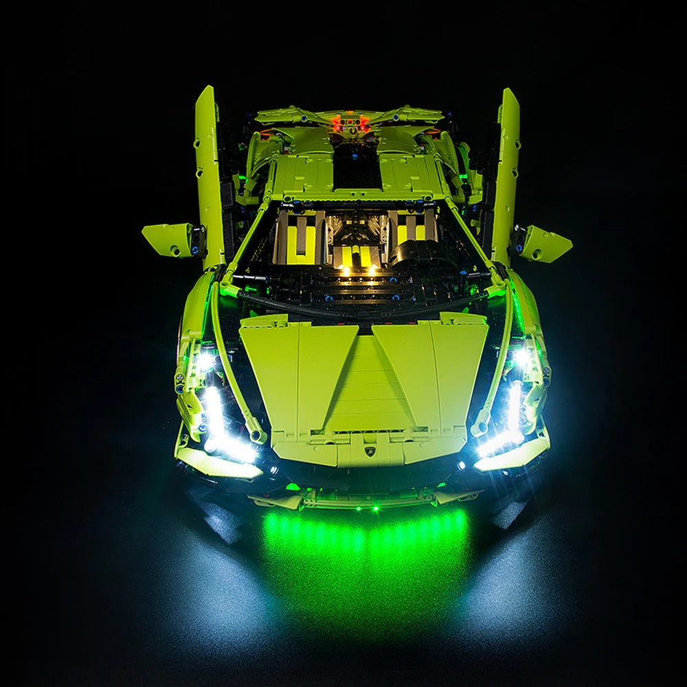 Lamborghini Sián FKP 37 42115 LED Light Kit – Building Block Lighting | Power Brickz™
