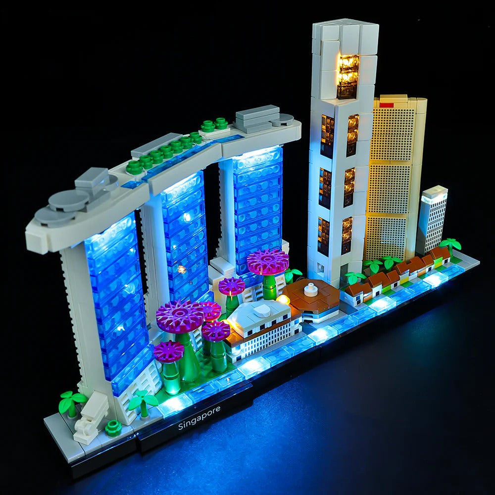 Singapore 21057 LED Light Kit – Building Block Lighting | Power Brickz™