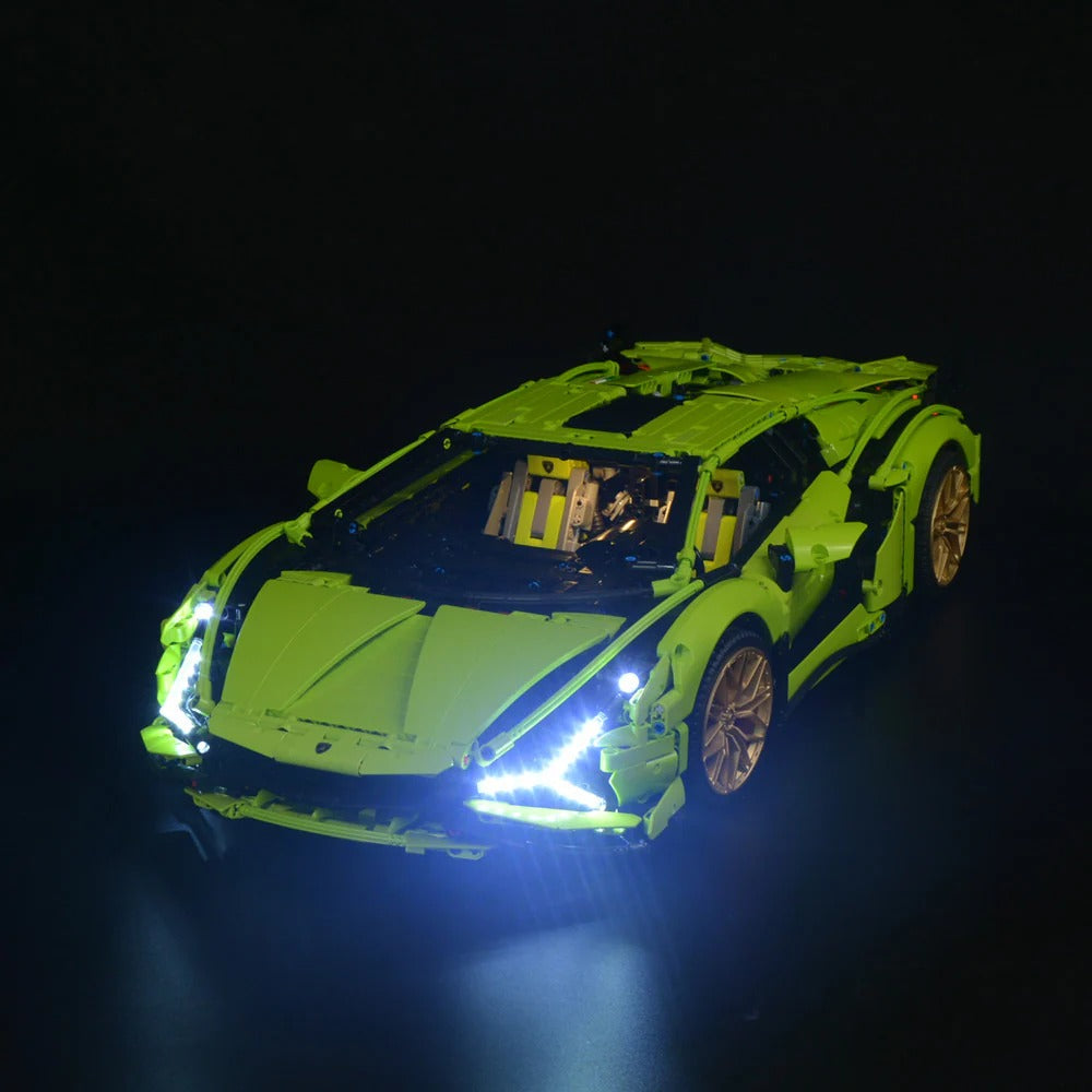 Lamborghini Sián FKP 37 42115 LED Light Kit – Building Block Lighting | Power Brickz™