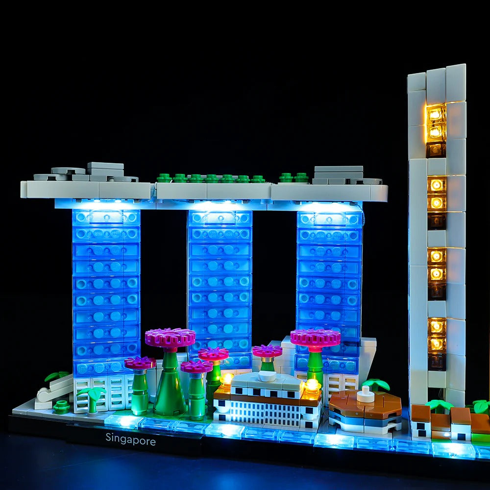 Singapore 21057 LED Light Kit – Building Block Lighting | Power Brickz™