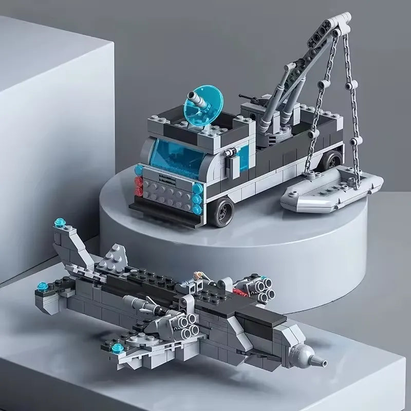 USS Ticonderoga – brick-built display model made from building blocks