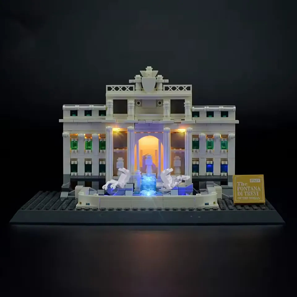 Trevi Fountain 21020 LED Light Kit – Building Block Lighting | Power Brickz™