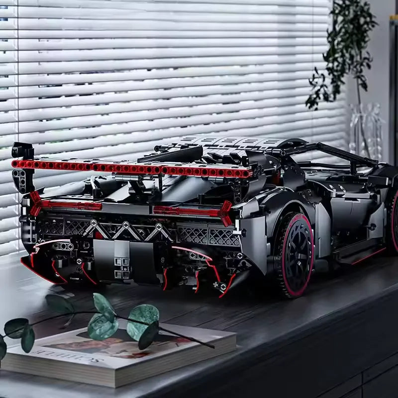 Veneno Lambo Competizione Gunmetal - Building Blocks Set | Power Brickz