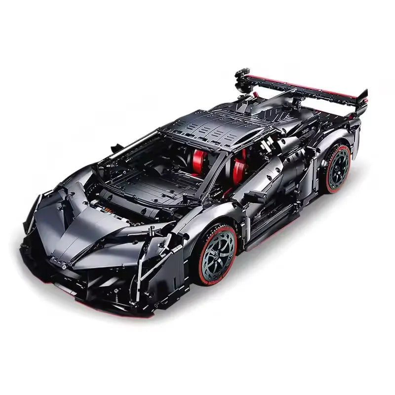 Veneno Lambo Competizione Gunmetal - Building Blocks Set | Power Brickz