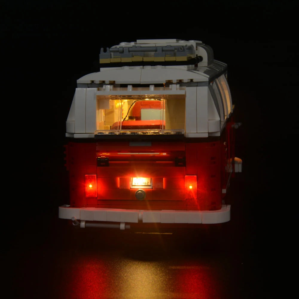 Volkswagen T1 Camper Van 10220 LED Light Kit – Building Block Lighting | Power Brickz™