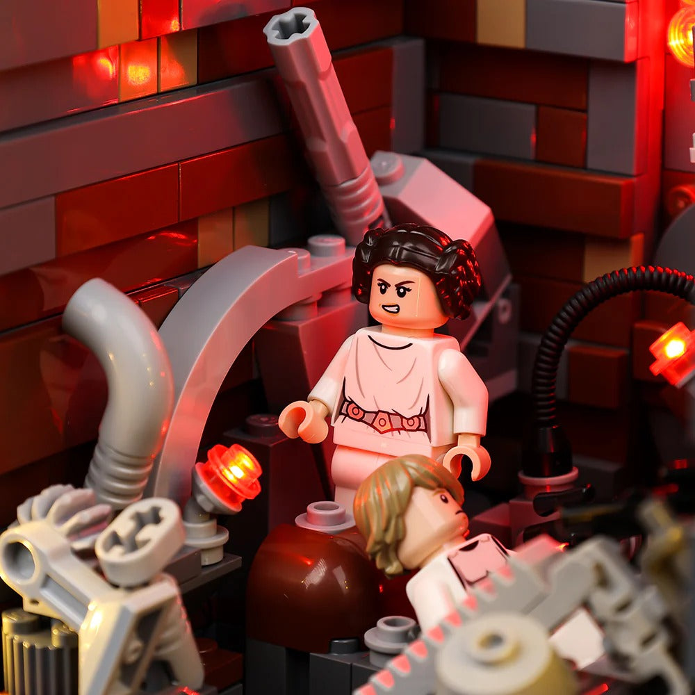 Death Star Trash Compactor Diorama 75339 LED Light Kit – Building Block Lighting | Power Brickz™