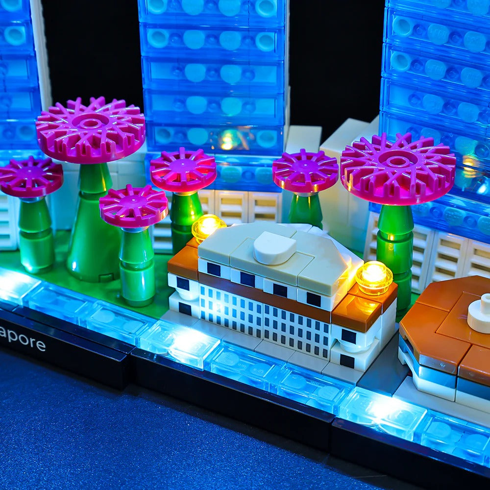 Singapore 21057 LED Light Kit – Building Block Lighting | Power Brickz™