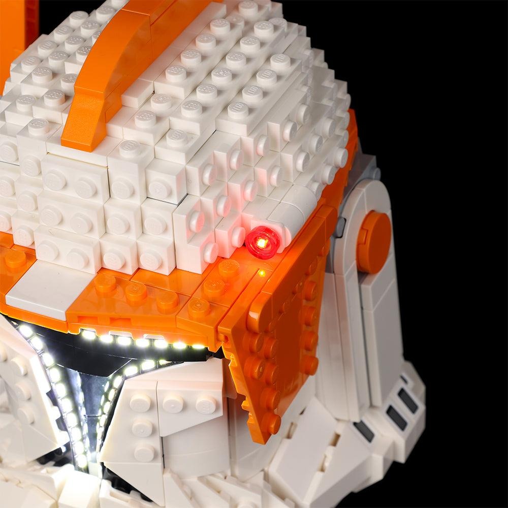 Clone Commander Cody Helmet 75350 LED Light Kit – Building Block Lighting | Power Brickz™