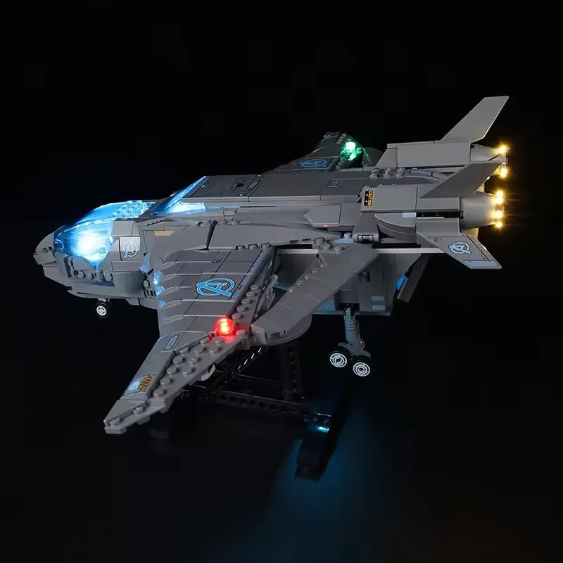 The Avengers Quinjet 76248 LED Light Kit – Building Block Lighting | Power Brickz™