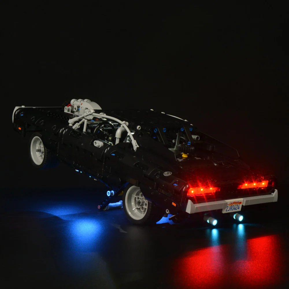 Fast And Furious Dom's Dodge Charger 42111 LED Light Kit – Building Block Lighting | Power Brickz™