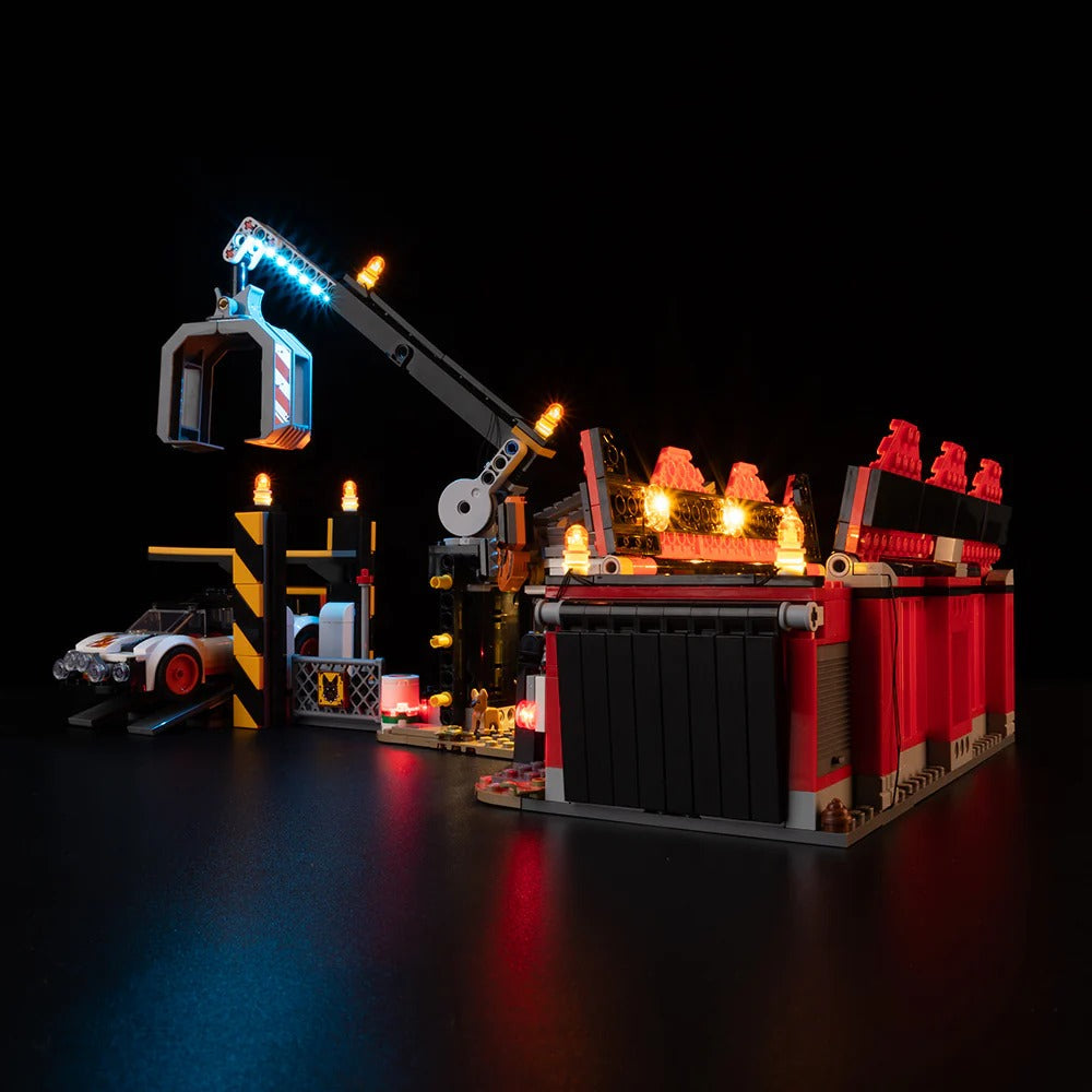 Scrapyard With Cars 60472 LED Light Kit – Building Block Lighting | Power Brickz™