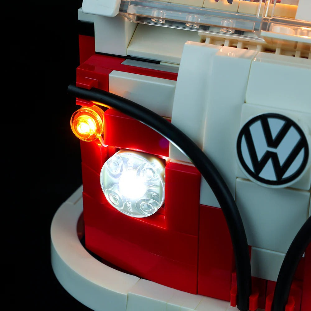 Volkswagen T1 Camper Van 10220 LED Light Kit – Building Block Lighting | Power Brickz™
